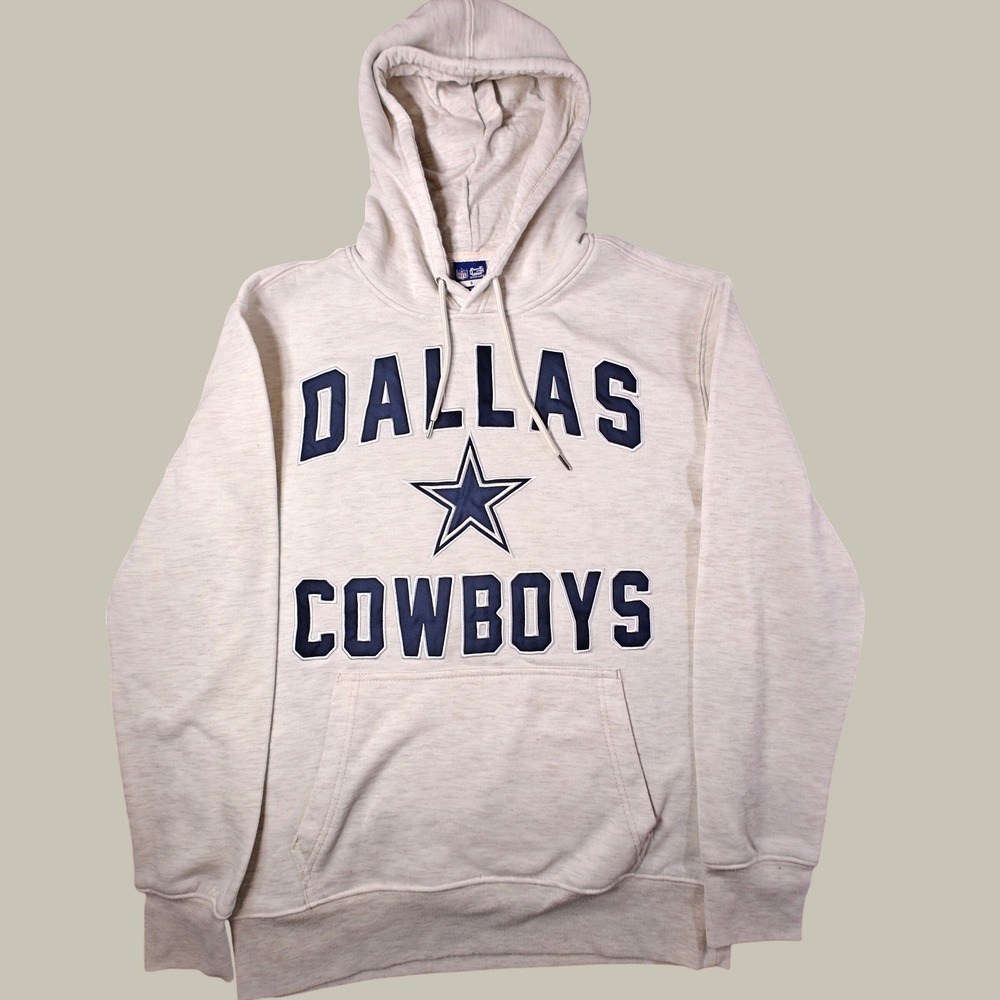 Dallas Cowboys NFL‎ Ultra Game Hoodie Oatmeal Heather Grey Sweatshirt Mens Small